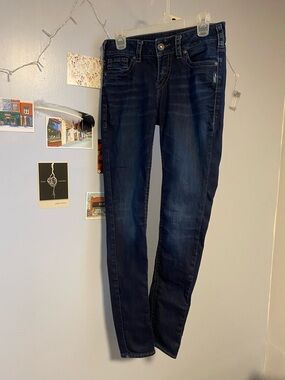Silver Jeans Women's Dark Indigo Skinny Jeans